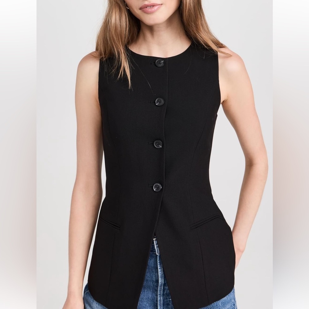Aligne Leo long waistcoat black size 2